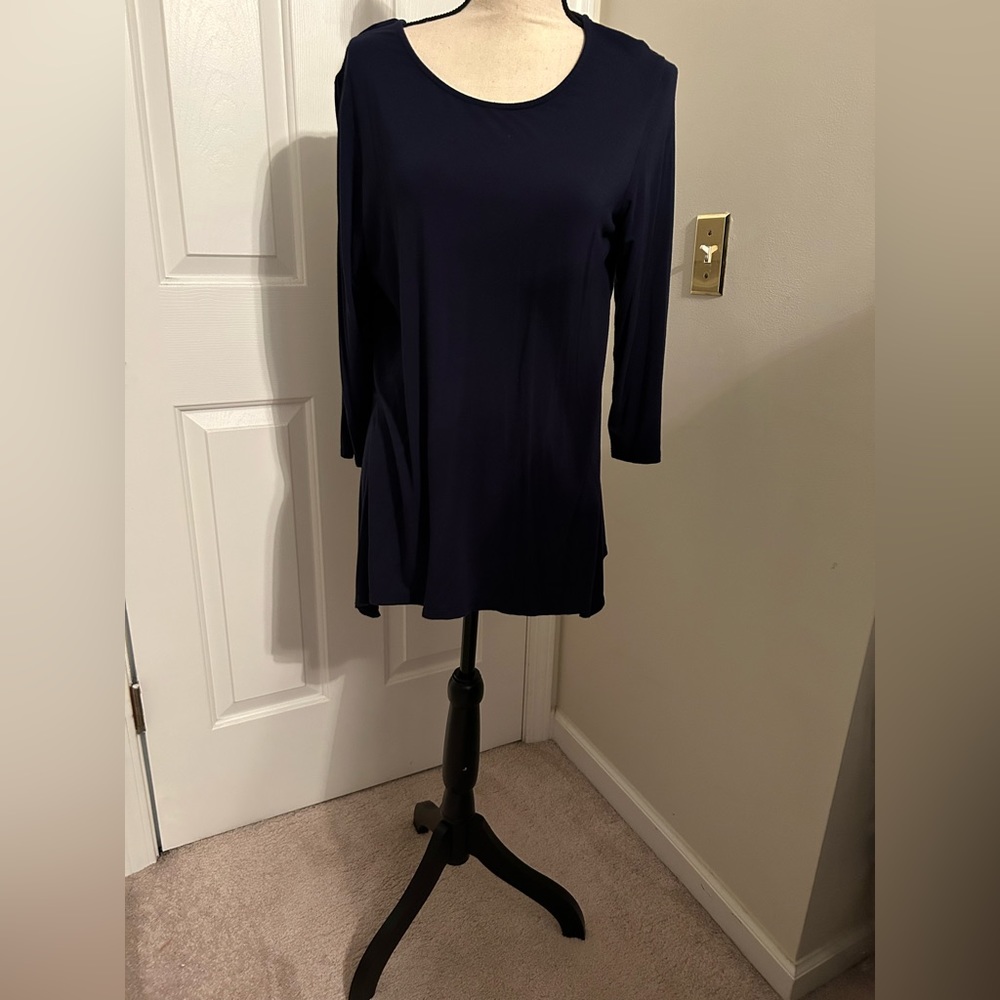 Ruby Rd navy blue tunic. Size M